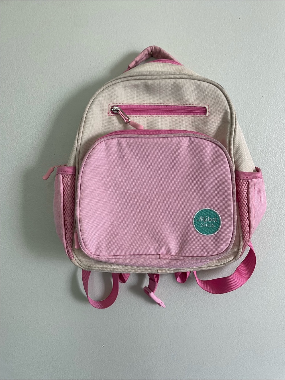 Pink & Cream Little Girls Mini Backpack - Picture 4 of 9